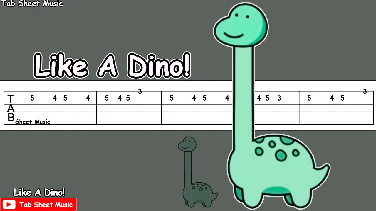 Like A Dino! - Guitar Tutorial