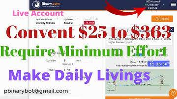 Verified Binary.com Strategy - Index Manual Strategy | Convent 25 to 363, Exclusive Strategy