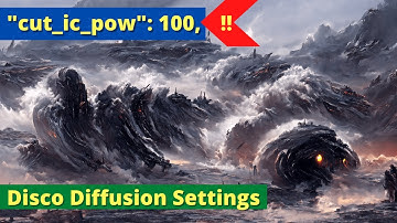 2 Minutes Disco Diffusion Tutorial about Cut_ic_pow (The Hysterical Setting).