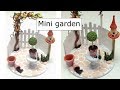 Miniature patio/garden- Polymer clay and wood