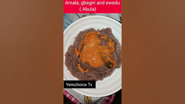 Amala, gbegiri and ewedu ( Abula)