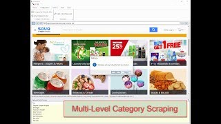 How to scrape data from various categories of a website 