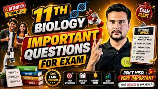 11th Biology Important Questions 2026 | Most Important Questions For Exam