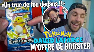 David Lafarge m'a offert un booster RARE et j'ai une carte de fou dedans !!