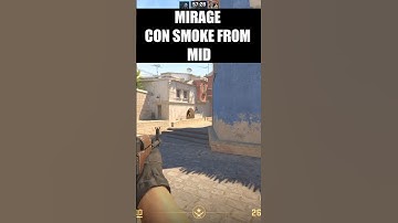 MIRAGE CONNECTOR smoke from TOP MID. On MIRAGE #cs2 in CS2 - Counter Strike 2