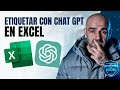 Cómo Etiquetar con ChatGPT en Excel