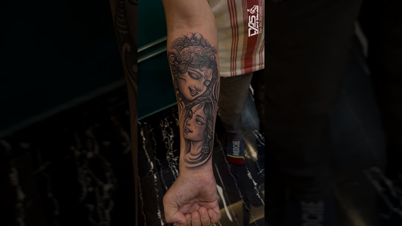 Radha krishna Tattoo 