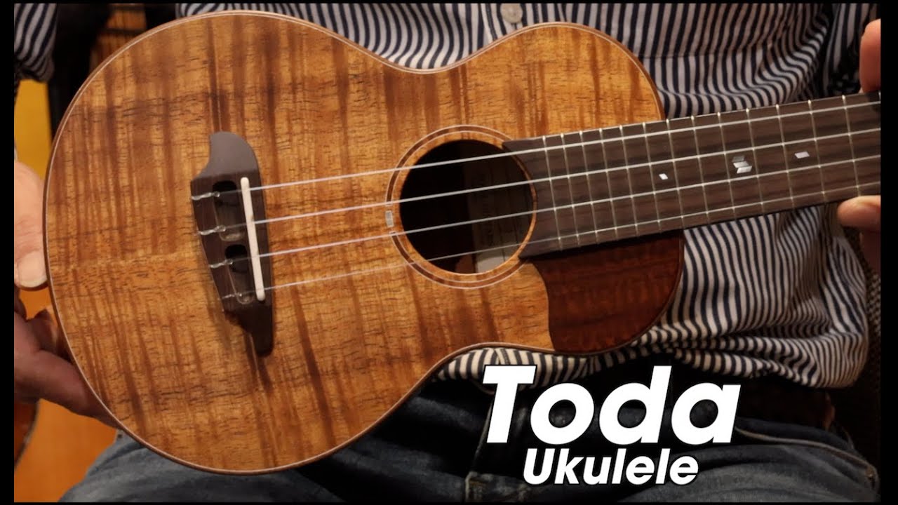Toda Guitars VC All Koa Demo - 戸田ウクレレ コンサートコア - YouTube