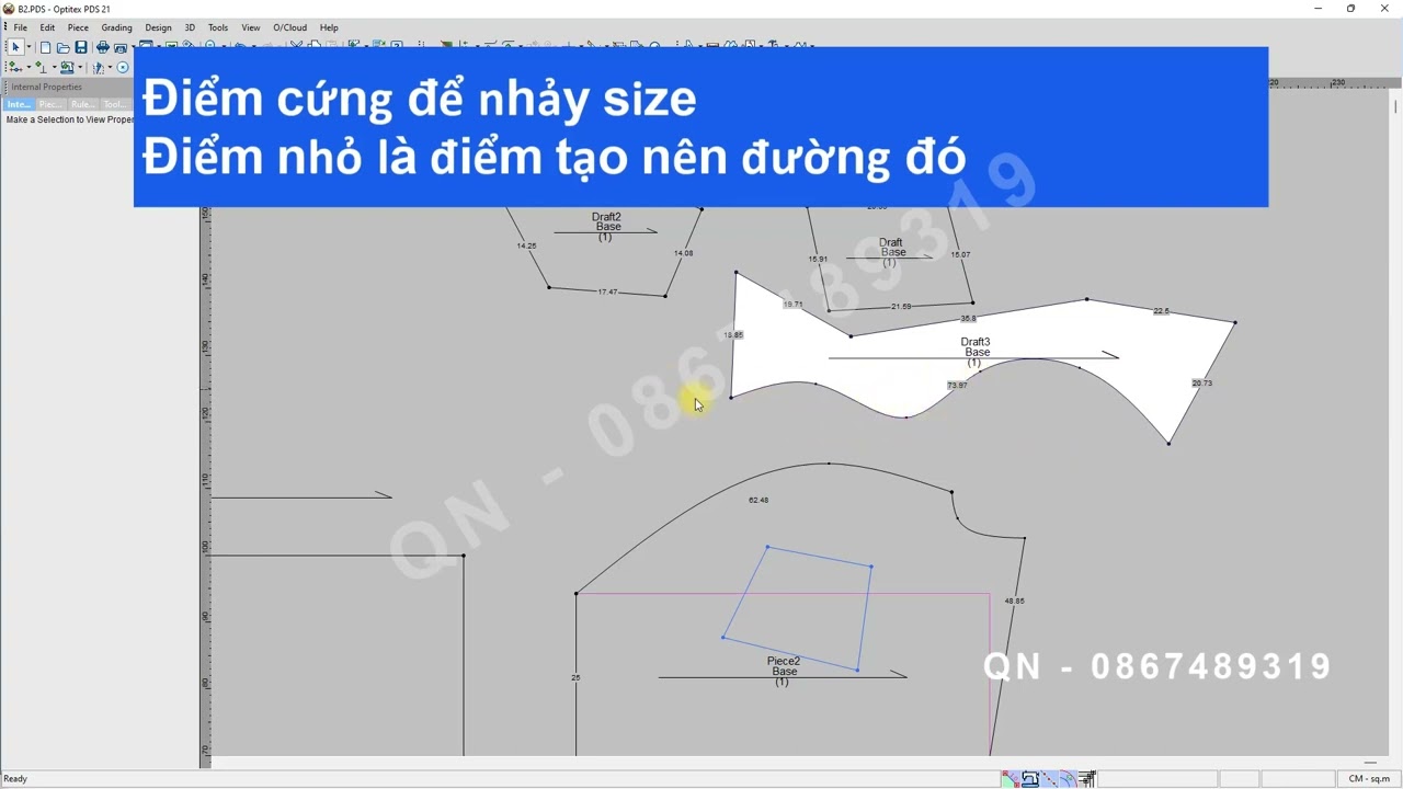 Tự học Optitex | B2. CÁC LỆNH THƯỜNG DÙNG ĐỂ TK RẬP OPTITEX  | PHẦN 1