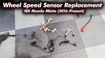 ND Mazda Miata (2016-heden) Vervanging van de voorwielsnelheidssensor - ABS, tractiecontrole repa...
