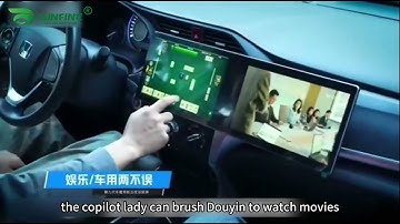 KUNFINE New product 21.6 inch dual screen Car Stereo DVD GPS Navigation Multimedia Player