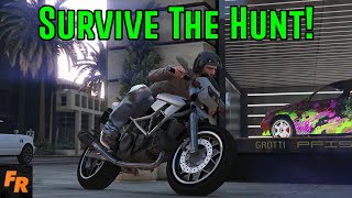 Gta 5 Challenge - Survive The Hunt #67 - One Man And His Bike
