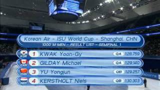2011-12 ISU Short Track World Cup 4 - Men 1000M Semifinals