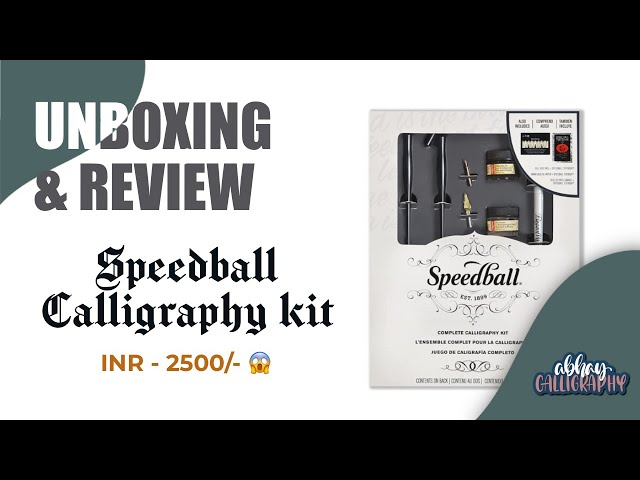 Speedball Complete Calligraphy Kit, UNBOXING & REVIEW