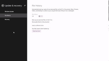 Windows 8.1 Enable File History and Learn Why it Might be Grayed Out