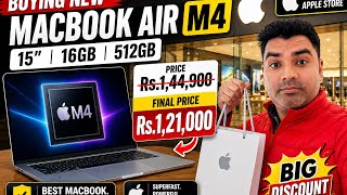 🔥Apple Store Se MacBook Air M4 Kharida😍 ₹1,44,900 Ka MacBook Sirf ₹1,21,000 Me l ₹24,000 Ka Discount