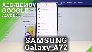 How to Manage Google Account in SAMSUNG Galaxy A72 – Add / Remove Google Account screenshot 3