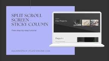 UPDATED VERSION MARCH 2024 - Squarespace Sticky column - Scrolling split section