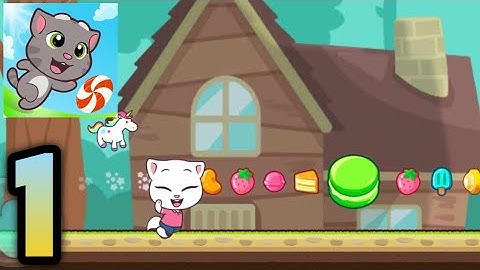 Talking Tom Candy Run - Gameplay Walkthrough Part 1 - Catching All The Candies (iOS, Android)