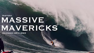 Massive Mavericks - Big Wave Surfing - Biggest swell of the year hits California - 12.28.23 by Tucker Wooding 44,855 views 4 months ago 9 minutes, 10 seconds