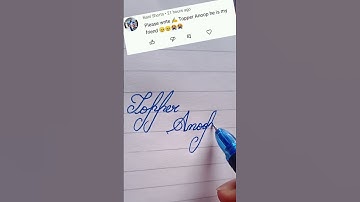 write Topper Anoop with in cursive writing #cursive#writing#beautiful name#short clip#short