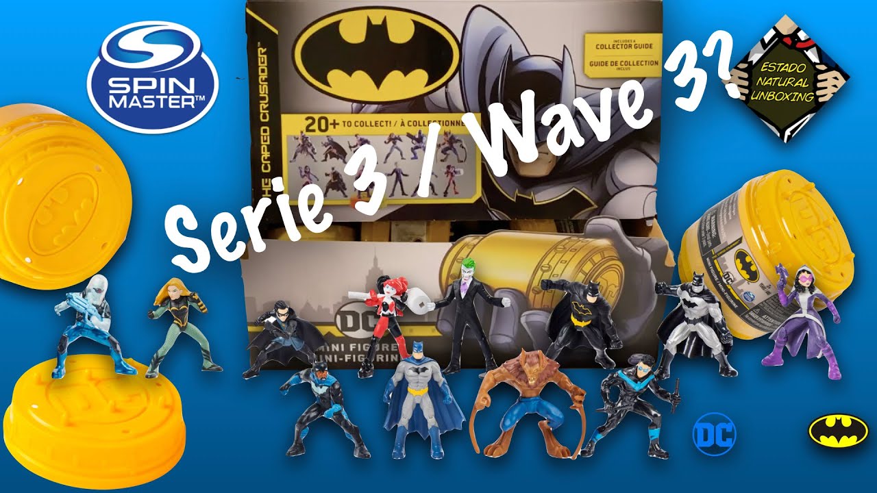 Nuevas MiniFiguras Batman Spin Master Unboxing Raras y Súper Raras The  Caped Crusader Wave/Serie 3? - YouTube