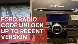 Disassembling The Dash Board and Fixing Ford Radio Code with english Cc