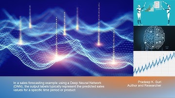 In a sales forecasting example using a Deep Neural Network DNN