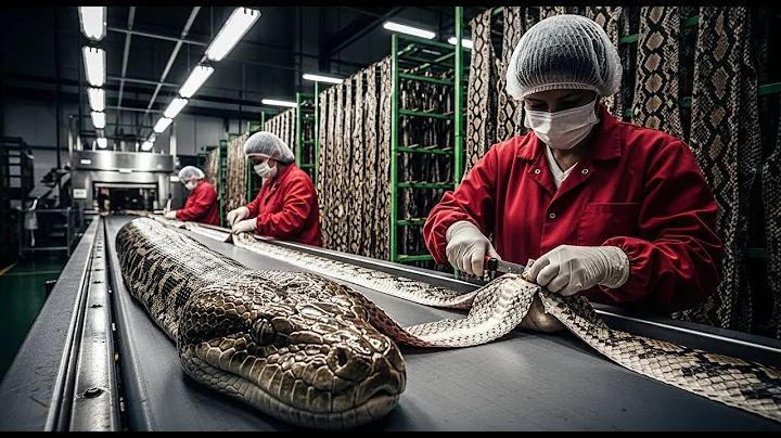 INSIDE The Snake Leather Factory 🐍 | Python Skin Becomes Luxury Jacket | Full Process Documentary 4K