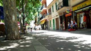 Mallorca, Alcudia Old Town, July 2009 Cami de Ronda filmed in HD