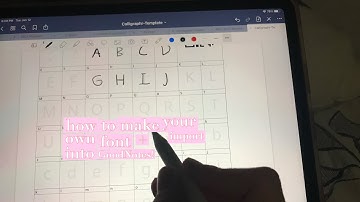 how to make your own font + import into goodnotes 5 📝! / Sarah Hearts