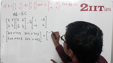 Matrices Exercise 8 3 Q5 Class X ICSE | IIT JEE