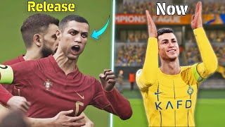 eFootball - Release vs Patch 3.2 ● Gameplay Physics and Details Comparison | Fujimarupes