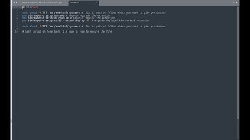 Magento 2 | Bash Script Execution