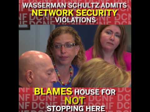 Wasserman Schultz admits she has breached network security.