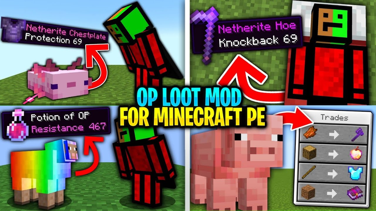 Top 5 Minecraft But Mods For Minecraft Pe | Op Loot Mod For Minecraft ...