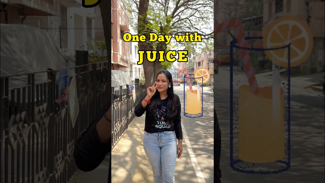 🤯One day with Juice challenge 🧃🥤 #foodiesfindings