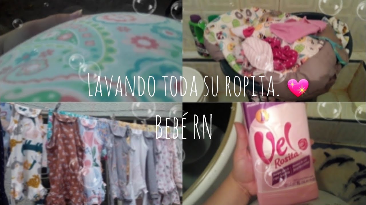 Lavando ropa de mi bebé por primera vez.🤰🏻💜