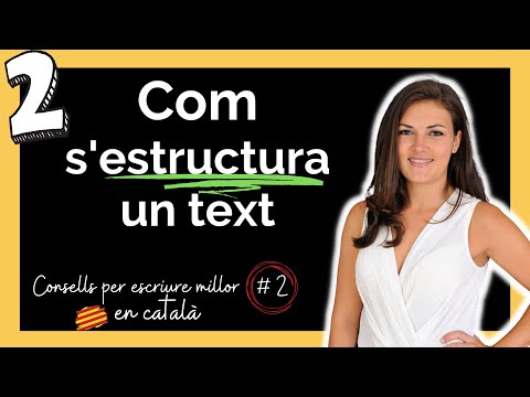 👌 Com S&rsquo;ESTRUCTURA un text perquè sigui COHERENT i FÀCIL de LLEGIR