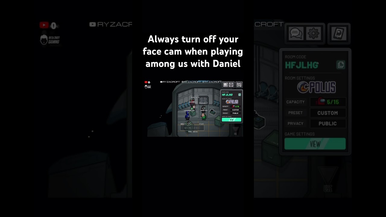 Always turn off your facecam when playing Among Us 