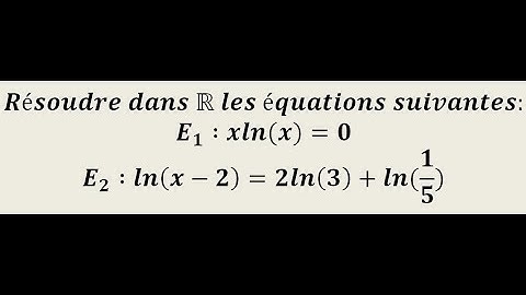 Logarithme : résoudre des équations logarithmiques 3