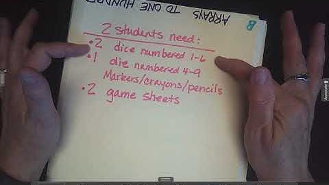 Bridges 1.2.4 Introducing the work place Arrays to 100 part 1