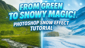 How to Add Snow ❄️ Effect in image using Adobe Photoshop 2025 #logo_academy