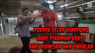 Teknik Silat Menghadapi Tikaman Keris dan Kuncian. Silat Kampung Silat Sendeng Bentan Penaoo