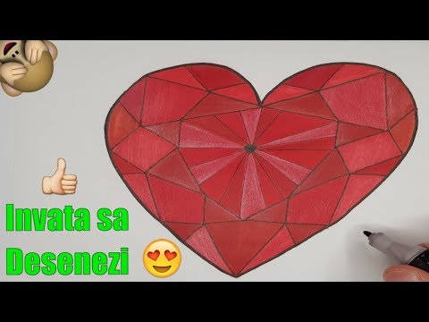 ❤️Cum se deseneaza o INIMA | Invat sa Desenez si sa Colorez