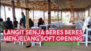 Persiapan Pembukaan Langit Senja Cafe and Resto, Kuliner Purwokerto Rasa Bali