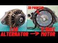 Car Alternator to E-bike BLDC motor conversion