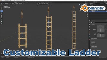 Blender Tutorial || Customizable Ladder || Hook Modifier