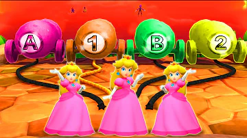 Mario Party: The Top 100 Minigames - Peach Vs Mario Vs Daisy Vs Waluigi (Master COM)