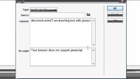 Dreamweaver CS4 Tutorial   20   Inserting JavaScript   YouTube 480p]